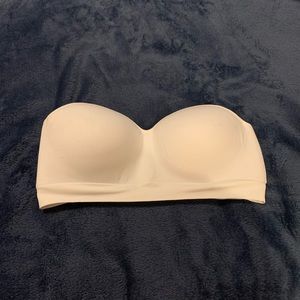 White Strapless Push Up Bra